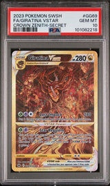 2023 POKEMON SWORD AND SHIELD CROWN ZENITH GIRATINA VSTAR #GG69 CROWN ZENITH-SECRET PSA 10 front - PSA cert 101082218