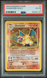 1999 POKEMON GAME CHARIZARD-HOLO #4 PSA 4 front - PSA cert 102687191