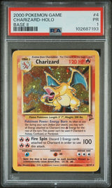 2000 POKEMON GAME BASE II CHARIZARD-HOLO #4 BASE II PSA 1 front - PSA cert 102687193