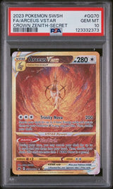 2023 POKEMON SWORD AND SHIELD CROWN ZENITH ARCEUS VSTAR #GG70 CROWN ZENITH-SECRET PSA 10 front - PSA cert 123332373