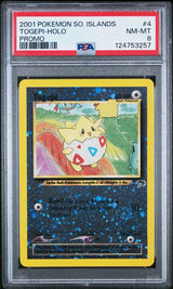 2001 POKEMON SOUTHERN ISLANDS PROMO TOGEPI-HOLO #4 PROMO PSA 8 front - PSA cert 124753257