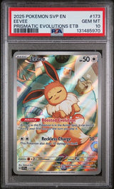 2025 POKEMON SVP EN-SV BLACK STAR PROMO EEVEE #173 PRISMATIC EVOLUTIONS ETB PSA 10 front - PSA cert 131485970