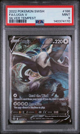 2022 POKEMON SWORD & SHIELD SILVER TEMPEST LUGIA V #186 SILVER TEMPEST PSA 9 front - PSA cert 140374170