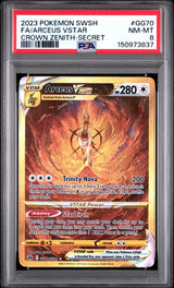 2023 POKEMON SWORD AND SHIELD CROWN ZENITH ARCEUS VSTAR #GG70 CROWN ZENITH-SECRET PSA 8 front - PSA cert 150973837