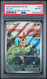 2025 POKEMON SVP EN-SV BLACK STAR PROMO VICTINI #208 UNOVA VICTINI ILLUS COLL PSA 8 front - PSA cert 152253089