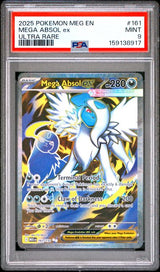 2025 POKEMON MEG EN-MEGA EVOLUTION MEGA ABSOL EX #161 ULTRA RARE PSA 9 front - PSA cert 159138917