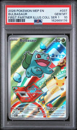 2026 POKEMON MEP EN-ME BLACK STAR PROMO BULBASAUR #037 FIRST PARTNER ILLUS COLL SER 1 PSA 10 front - PSA cert 162669176