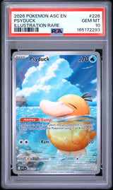 2026 POKEMON ASC EN-ASCENDED HEROES PSYDUCK #226 ILLUSTRATION RARE PSA 10 front - PSA cert 165172293
