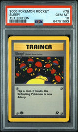2000 POKEMON ROCKET SLEEP! #79 1ST EDITION PSA 10 front - PSA cert 64751593