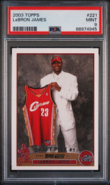 2003 TOPPS LEBRON JAMES #221 PSA 9 front - PSA cert 88974945