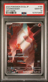 2023 POKEMON JAPANESE SV2A-POKEMON CARD 151 CHARMANDER #168 ART RARE PSA 10 front - PSA cert 107870865
