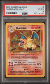 1999 POKEMON GAME CHARIZARD-HOLO #4 PSA 4 front - PSA cert 113114186