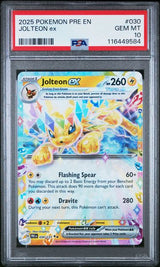 2025 POKEMON PRE EN-PRISMATIC EVOLUTIONS JOLTEON EX #030 PSA 10 front - PSA cert 116449584