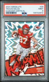 2024 PANINI ABSOLUTE KABOOM! VERTICAL TRAVIS KELCE #29 PSA 9 front - PSA cert 139722872