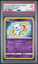 2017 POKEMON SUN & MOON SHINING LEGENDS SHINING MEW-HOLO #40 SHINING LEGENDS PSA 9 front - PSA cert 143610596