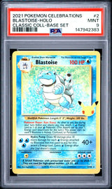 2021 POKEMON CELEBRATIONS CLASSIC COLLECTION BLASTOISE-HOLO #2 CLASSIC COLL-BASE SET PSA 9 front - PSA cert 147942383