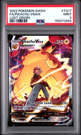 2022 POKEMON SWORD & SHIELD LOST ORIGIN PIKACHU VMAX #TG17 LOST ORIGIN PSA 9 front - PSA cert 150973856