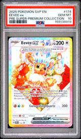 2025 POKEMON SVP EN-SV BLACK STAR PROMO EEVEE EX #174 PRE SUPER-PREMIUM COLLECTION PSA 10 front - PSA cert 159138919