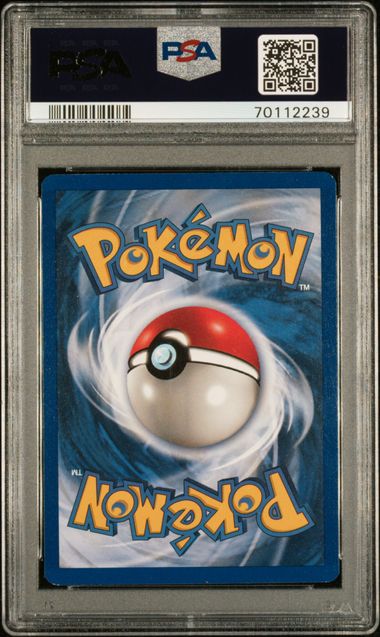 1999 POKEMON JUNGLE VAPOREON-HOLO #12 PSA 8 back - PSA cert 70112239