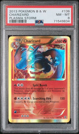 2013 POKEMON BLACK & WHITE PLASMA STORM CHARIZARD #136 PLASMA STORM PSA 8 front - PSA cert 71549834