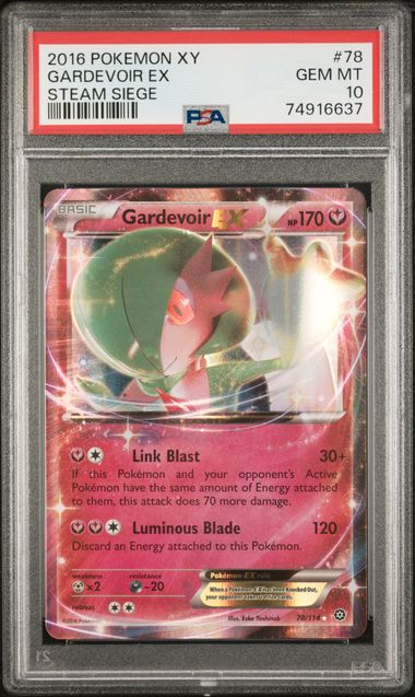 2016 POKEMON XY STEAM SIEGE GARDEVOIR EX #78 STEAM SIEGE PSA 10 front - PSA cert 74916637