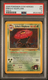 2000 POKEMON GYM HEROES ERIKA'S VILEPLUME #5 HOLO PSA 5 front - PSA cert 85331825