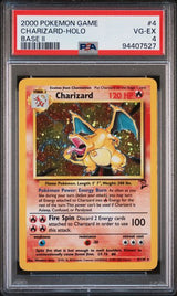 2000 POKEMON GAME BASE II CHARIZARD-HOLO #4 BASE II PSA 4 front - PSA cert 94407527