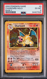 2000 POKEMON GAME BASE II CHARIZARD-HOLO #4 BASE II PSA 6 front - PSA cert 94407528