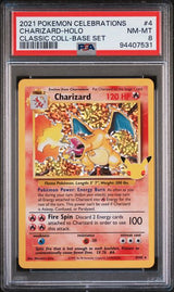 2021 POKEMON CELEBRATIONS CLASSIC COLLECTION CHARIZARD-HOLO #4 CLASSIC COLL-BASE SET PSA 8 front - PSA cert 94407531